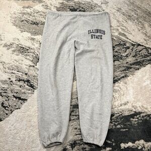 Vintage Russell Athletic Illinois State University Sweatpants Gray USA Sz Large
